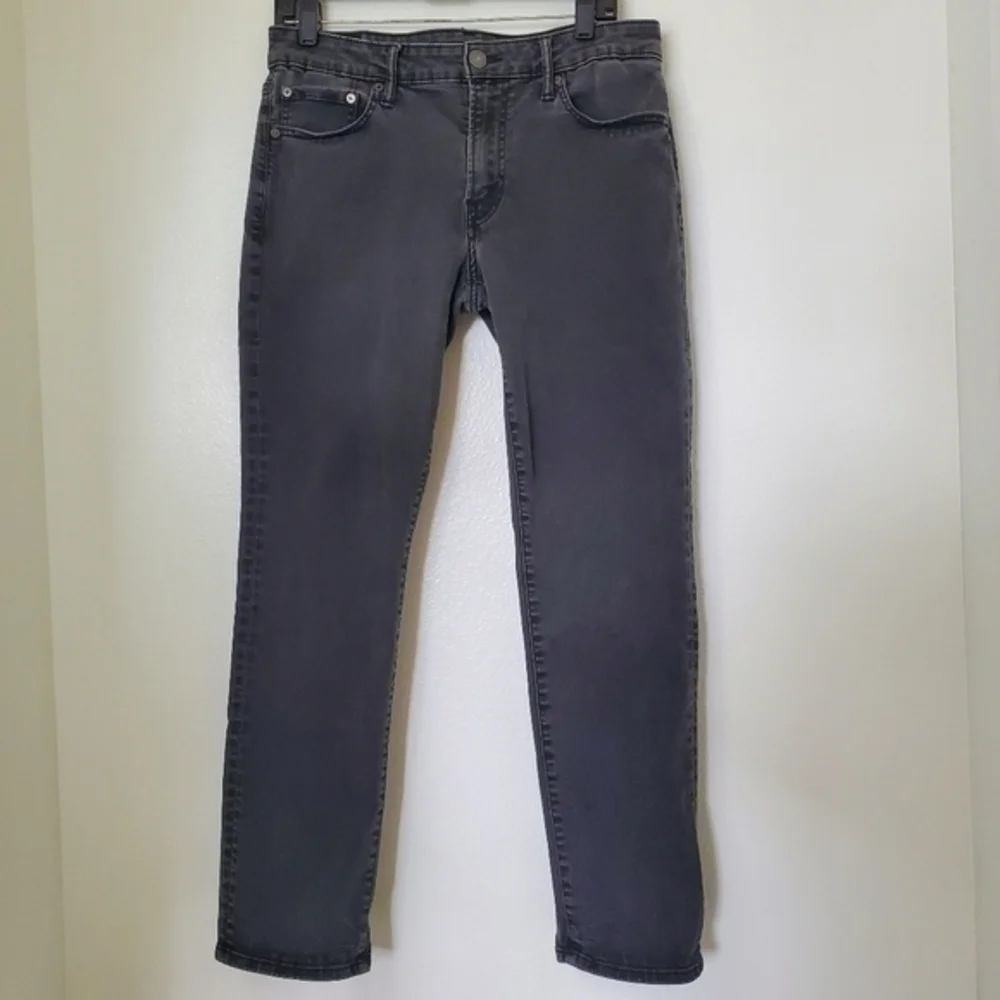 American Eagle Men's Slim Straight‎ Leg Black Wash Denim Jeans 32x30